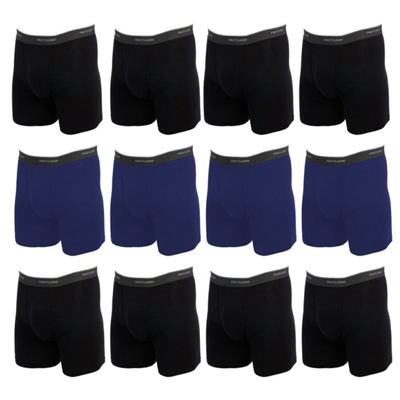 Fruit of the Loom Men's Tag- Free Assorted Boxer B - Picture 4 of 12